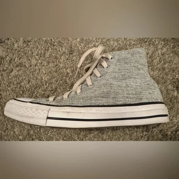 Converse Glitter Custom Chuck Taylor All Star By You high top silver size 7 - Picture 9 of 10